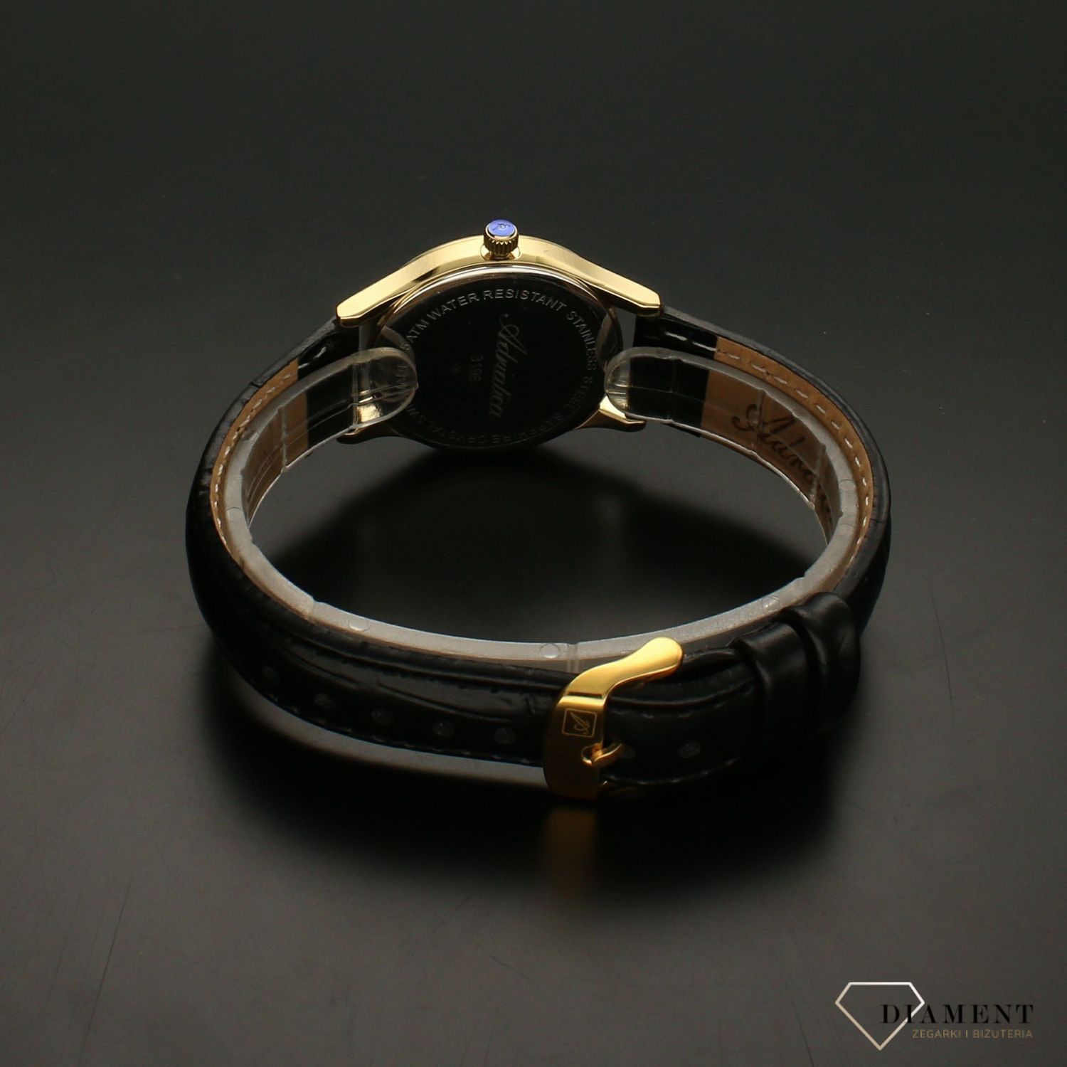 Zegarek damski na pasku z szafirowym szkłem A3196.1213Q.jpg