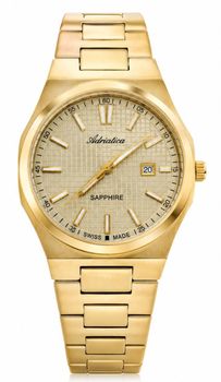 Zegarek damski Adriatica Sapphire A3326.1111Q złoty z datownikiemcz.jpg