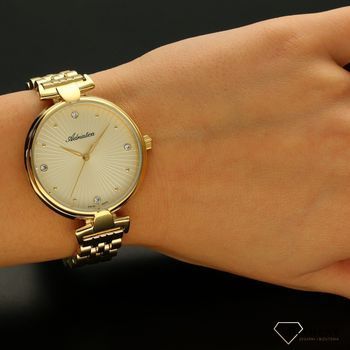 Zegarek damski Adriatica Złota tarcz z cyrkoniami A3530.1141Q ✅ Klasyczny zegarek damski Adriatica jest to wspaniały model zegarka ze zdobioną cyrkoniami tarczą w złotym odcieniu. ✅ (1).jpg