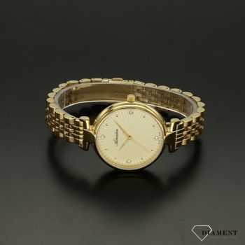 Zegarek damski Adriatica Złota tarcz z cyrkoniami A3530.1141Q ✅ Klasyczny zegarek damski Adriatica jest to wspaniały model zegarka ze zdobioną cyrkoniami tarczą w złotym odcieniu. ✅ (4).jpg