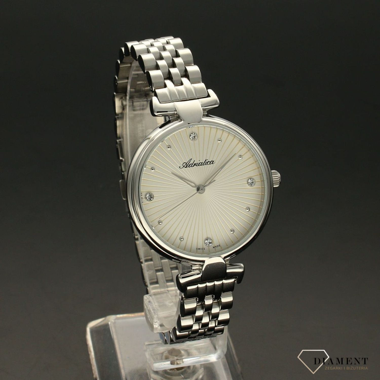 Zegarek damski Adriatica Srebra bransoleta.jpg