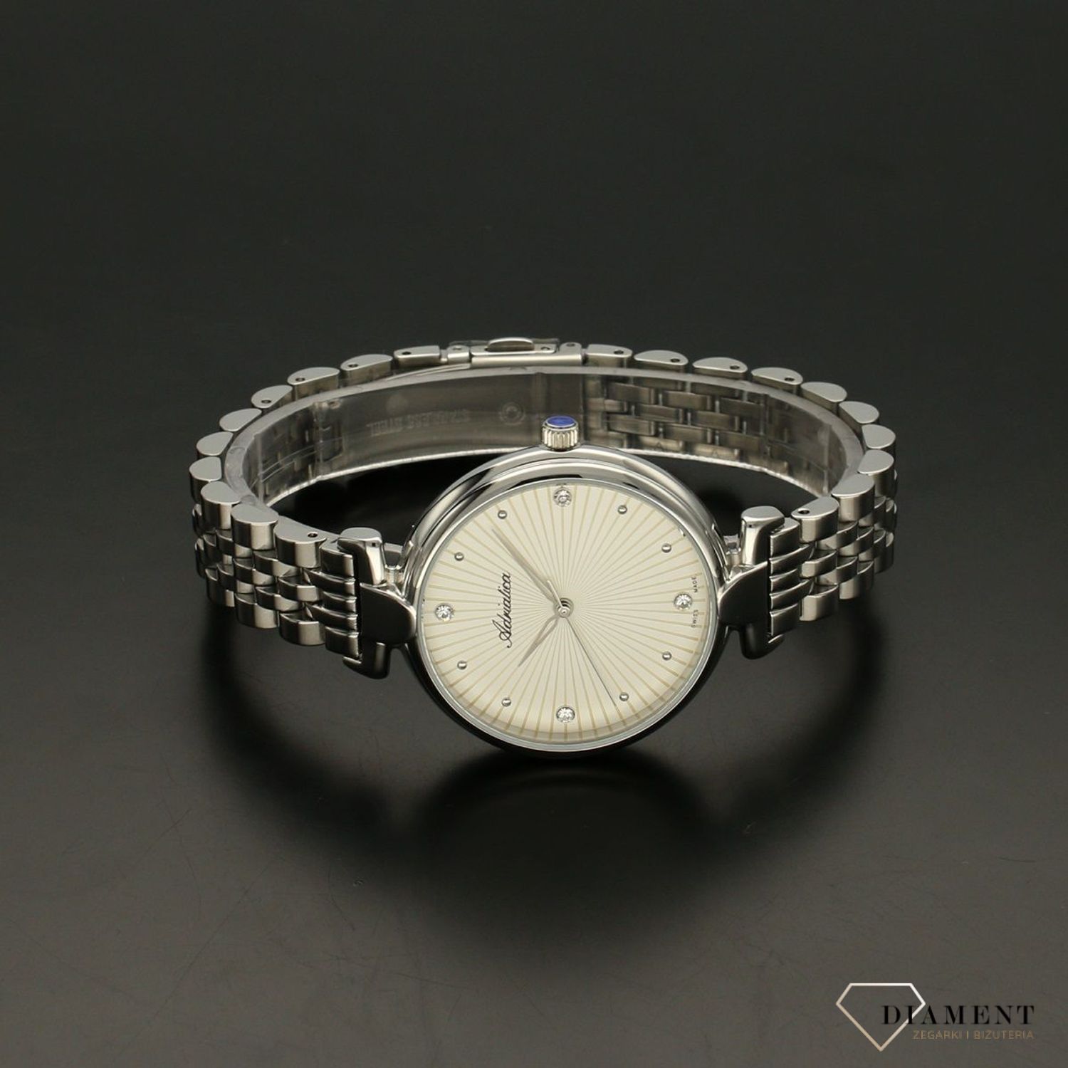 Zegarek damski Adriatica Srebra bransoleta.jpg