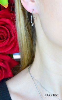 Srebrne kolczyki koła białe kryształy Swarovski srebro 925 A3557-07HT (4).JPG