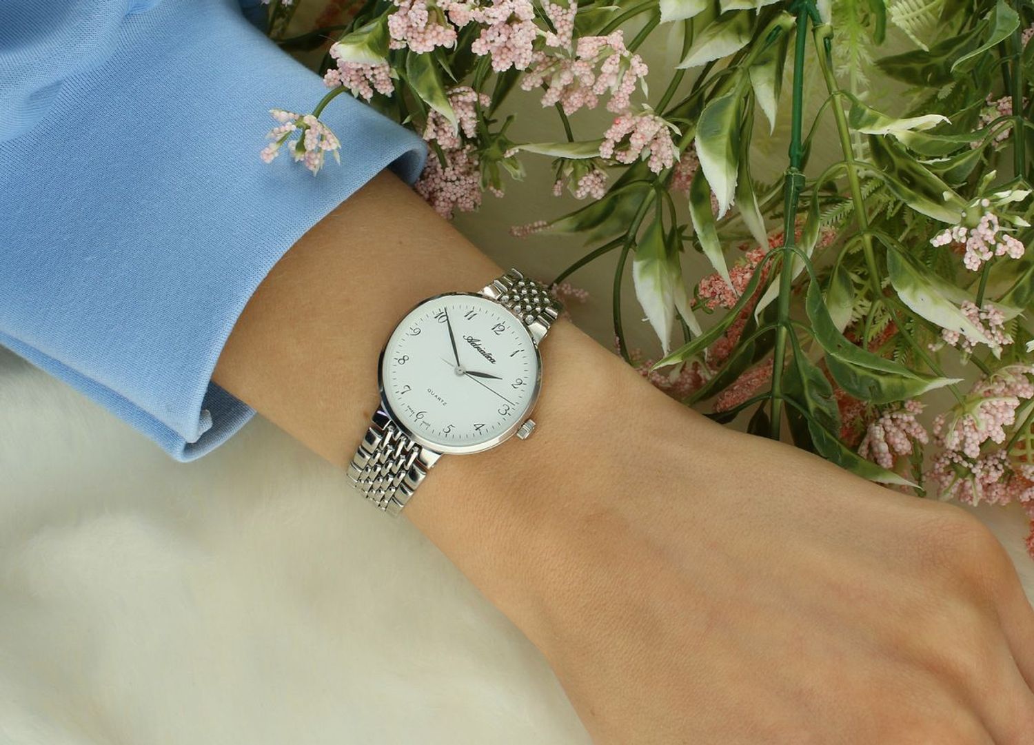 Zegarek Adriatica A3563.5123Q – Zegarek Damski Srebrny Swiss Made Bransoleta Grawer Gratis.jpg