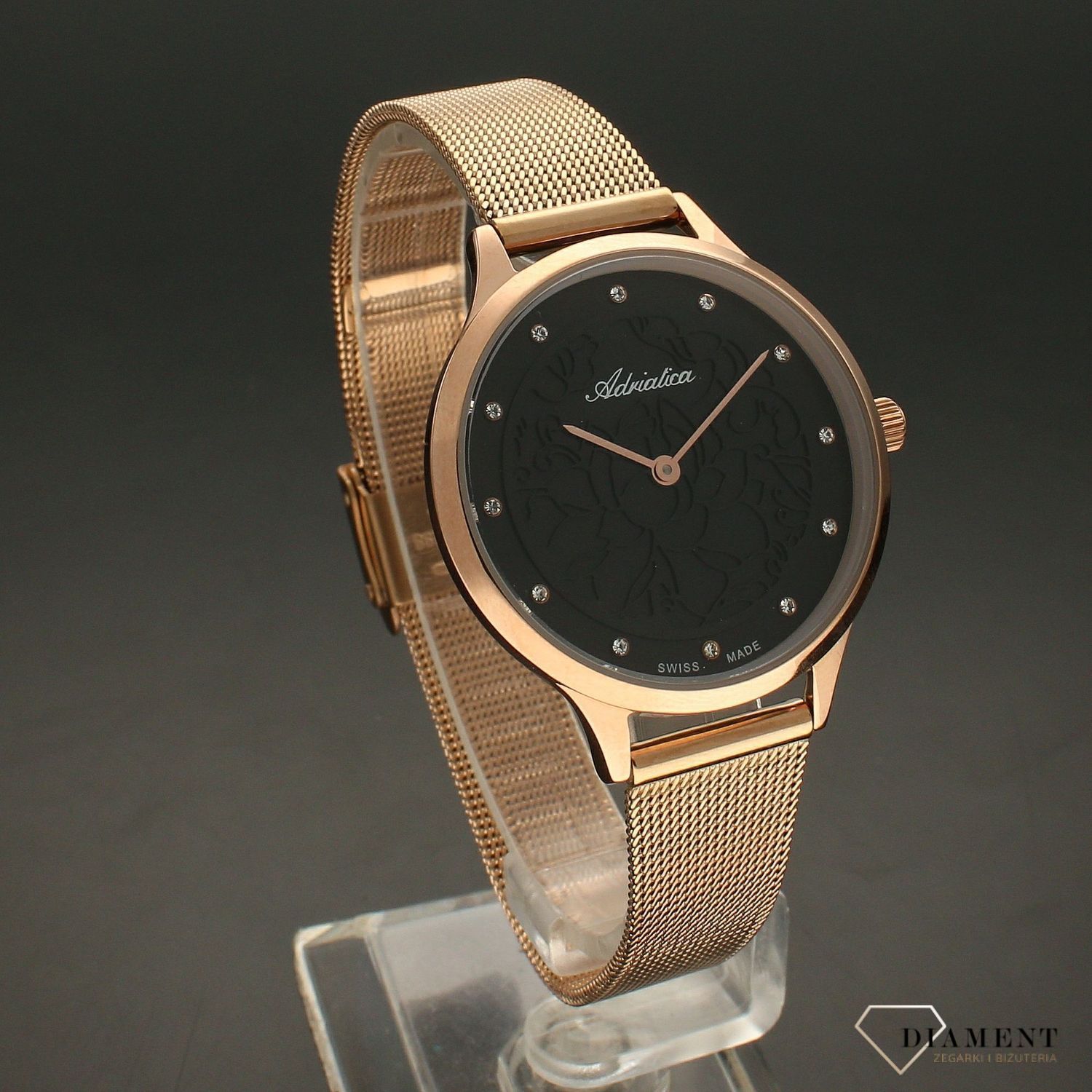 Zegarek damski na bransolecie Adriatica Rose Gold A3572.9144QN.jpg