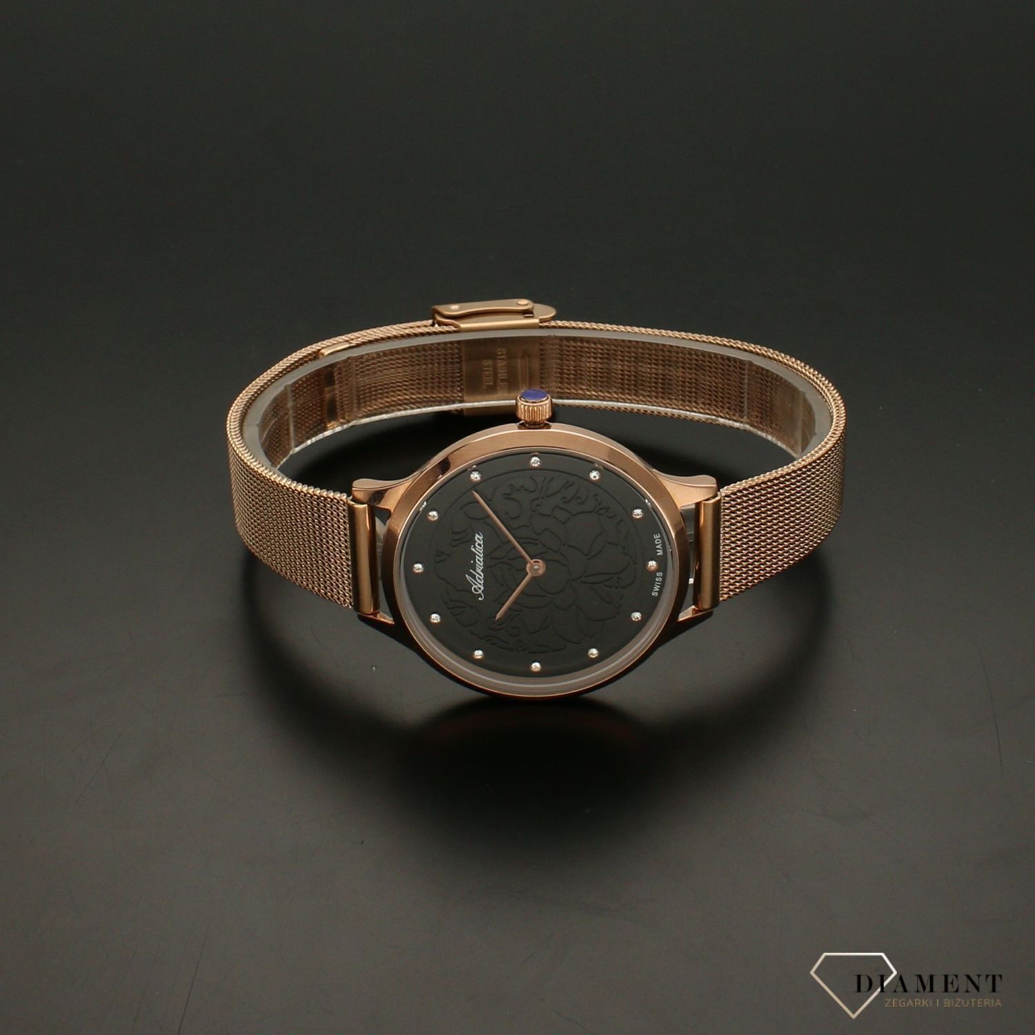Zegarek damski na bransolecie Adriatica Rose Gold A3572.9144QN.jpg