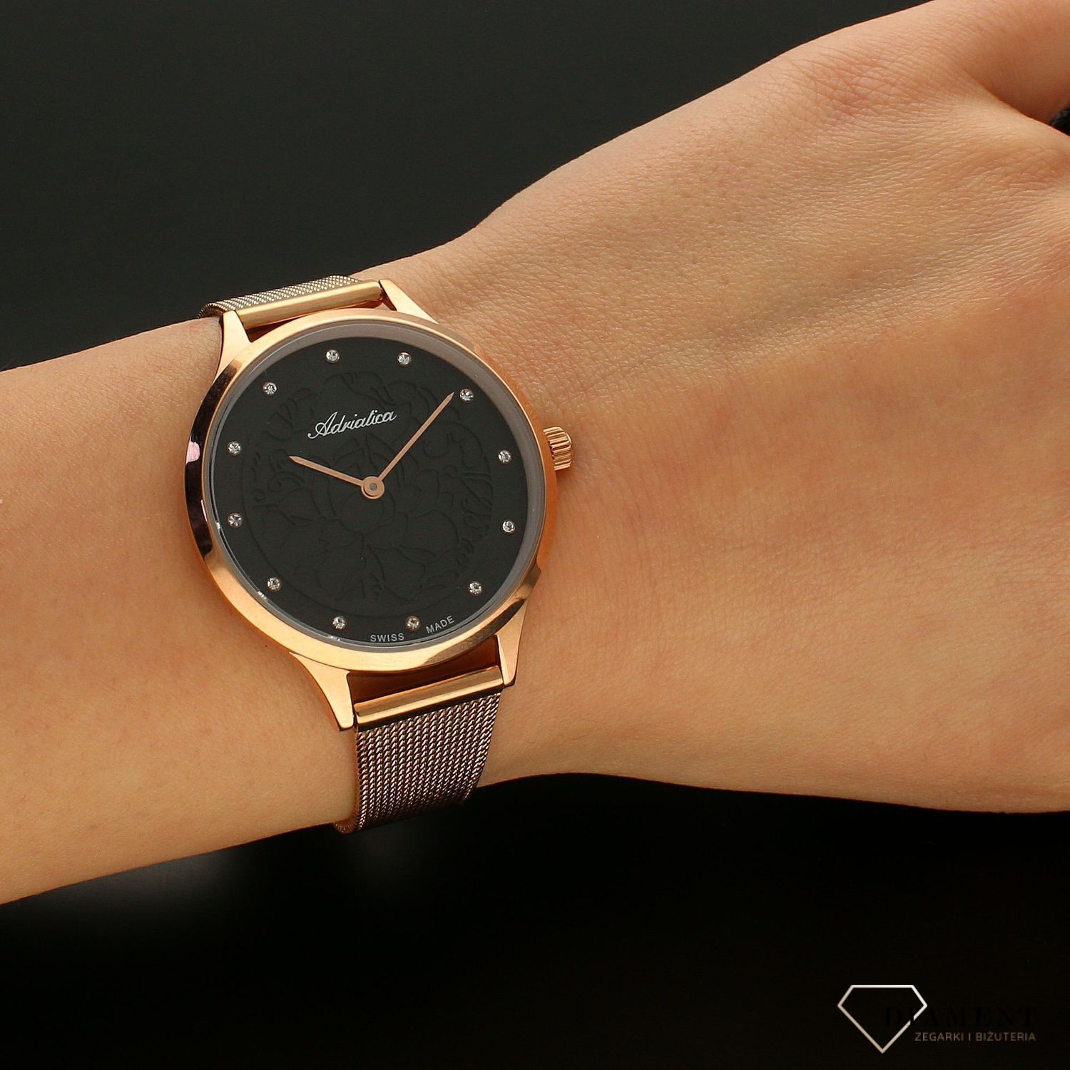 Zegarek damski na bransolecie Adriatica Rose Gold A3572.9144QN.jpg