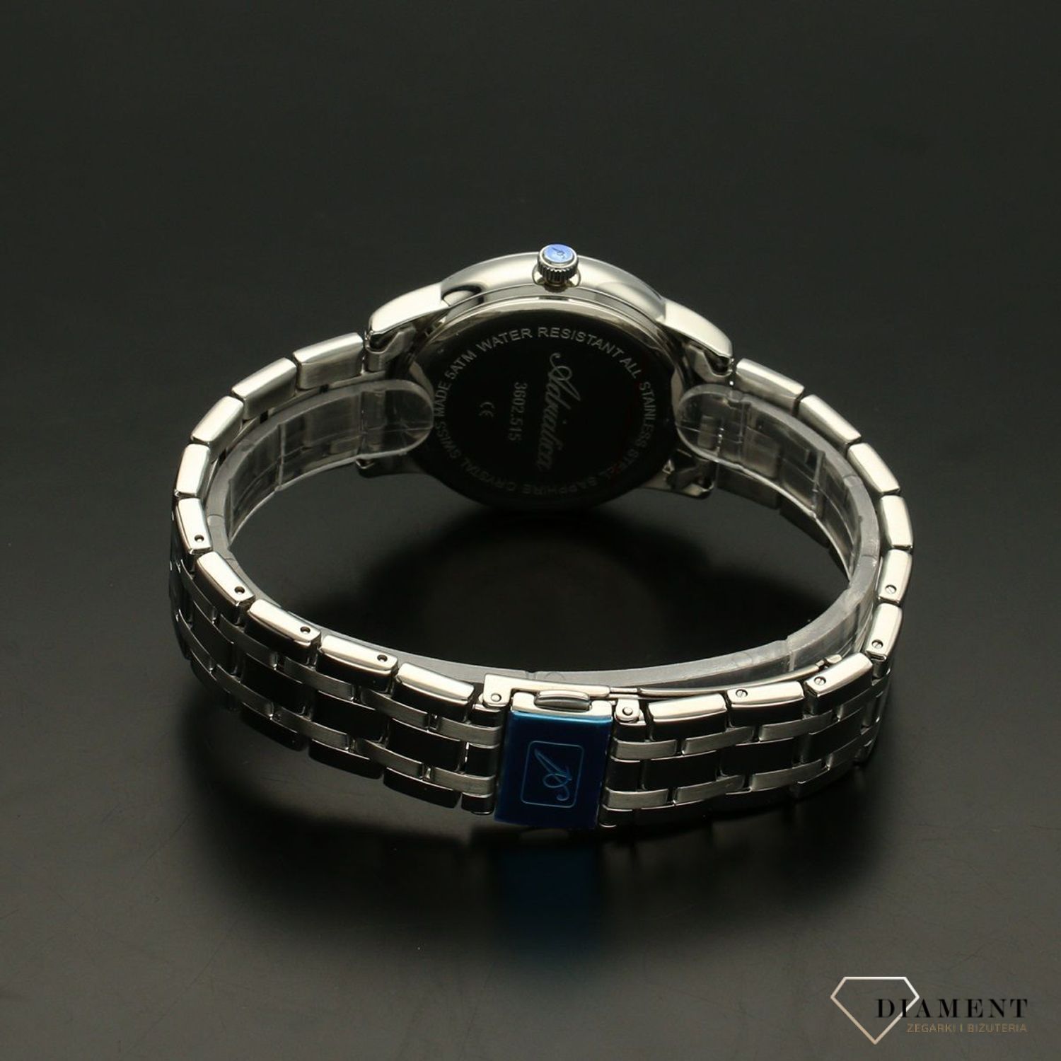 Zegarek damski Adriatica 'niebieska tarcza z cyrknią'.jpg