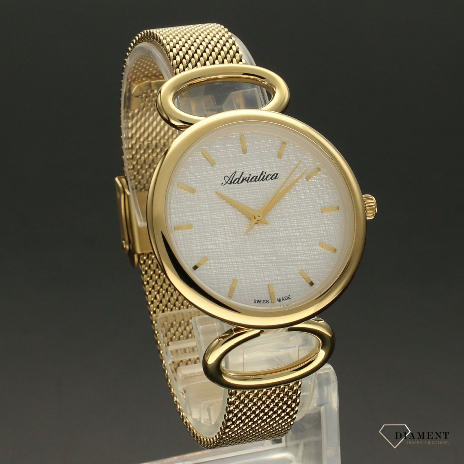 Zegarek damski Adriatica na złotej bransolecie A3708.1113Q.jpg