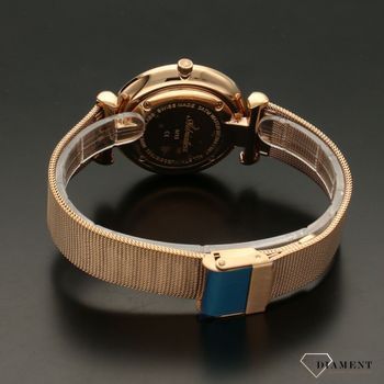 Zegarek damski Adriatica w kolorze różowego złota. Piękna tarcza wykonana z ciemnej masy perłowej. Wymarzony prezent ✓ Prezent dla ukochanej ✓ Kurier Gratis 24h✓  (4).jpg