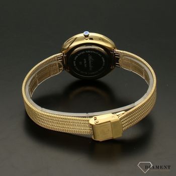 Zegarek damski złoty z szarą tarczą  na bransolecie Adriatica A3716 (4).jpg