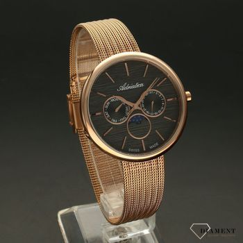 Zegarek damski Adriatica Moonphase Różowe złoto A3732.9116QF ✅ Szwajcarski mechanizm, mineralne szkło, fazy księżyca zapewniają wysoki komfort korzystania z zegarka (2).jpg