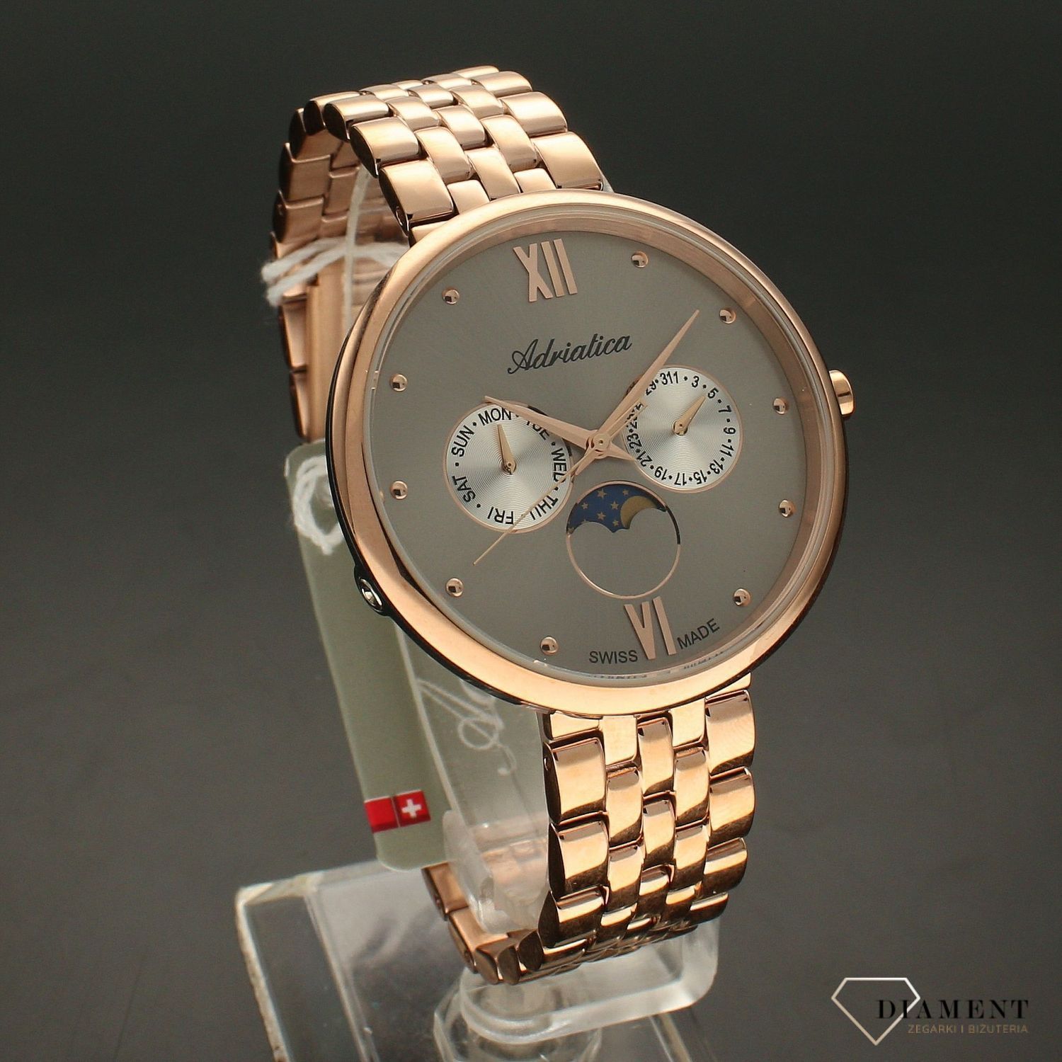 Zegarek damski na bransolecie 'Faza księżyca' A3733.R187QF.jpg