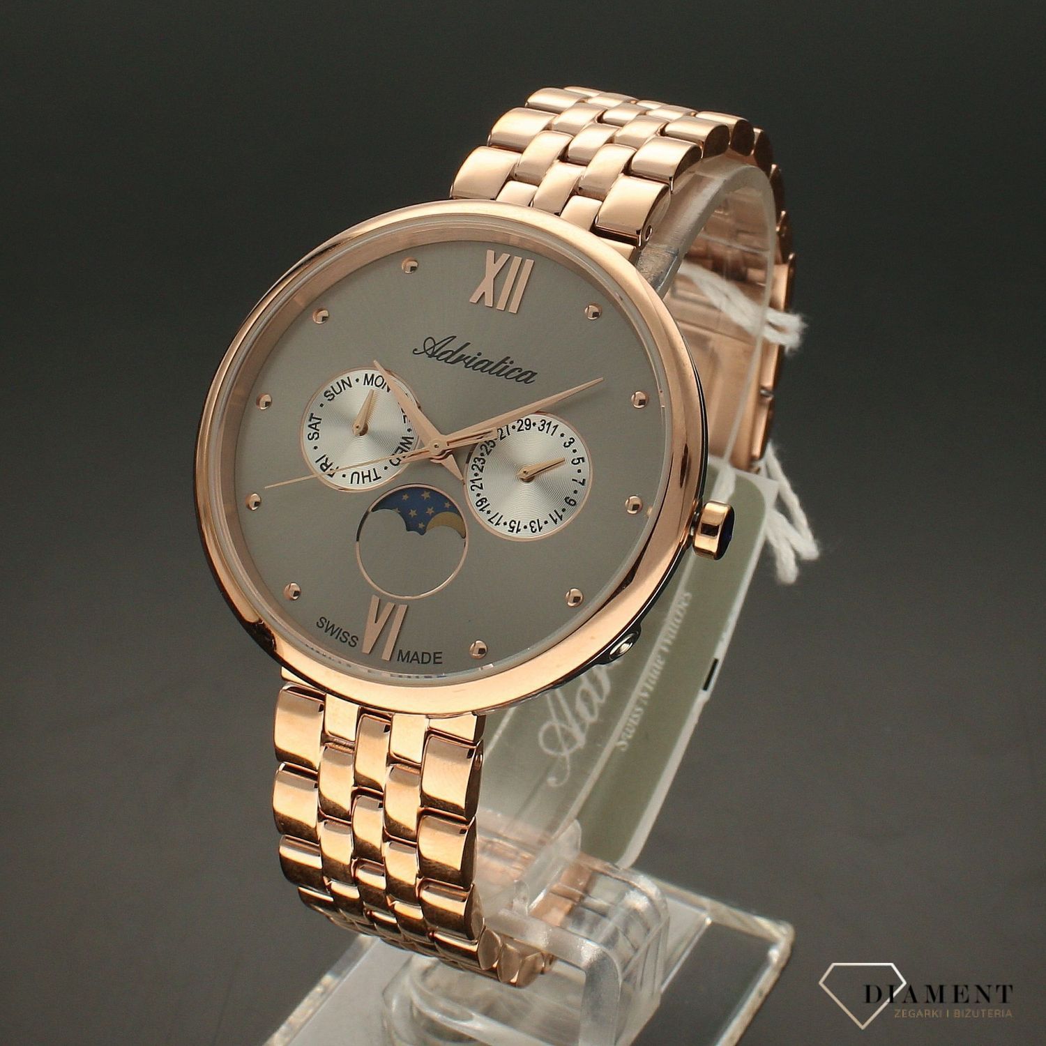 Zegarek damski na bransolecie 'Faza księżyca' A3733.R187QF.jpg