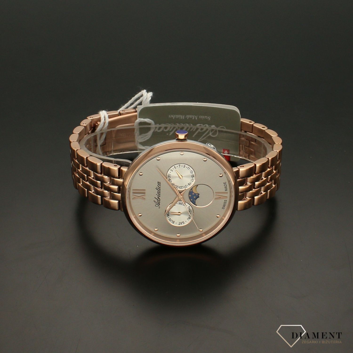 Zegarek damski na bransolecie 'Faza księżyca' A3733.R187QF.jpg