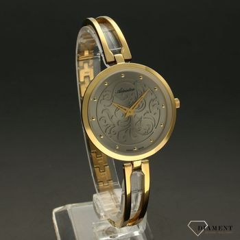 Zegarek damski Adriatica 'Ozdobna tarcz' A3746.1147Q ✅ Zegarek damski w złotej kolorystyce z piękną tarczą zegara ozdobionego wzorem  (2).jpg