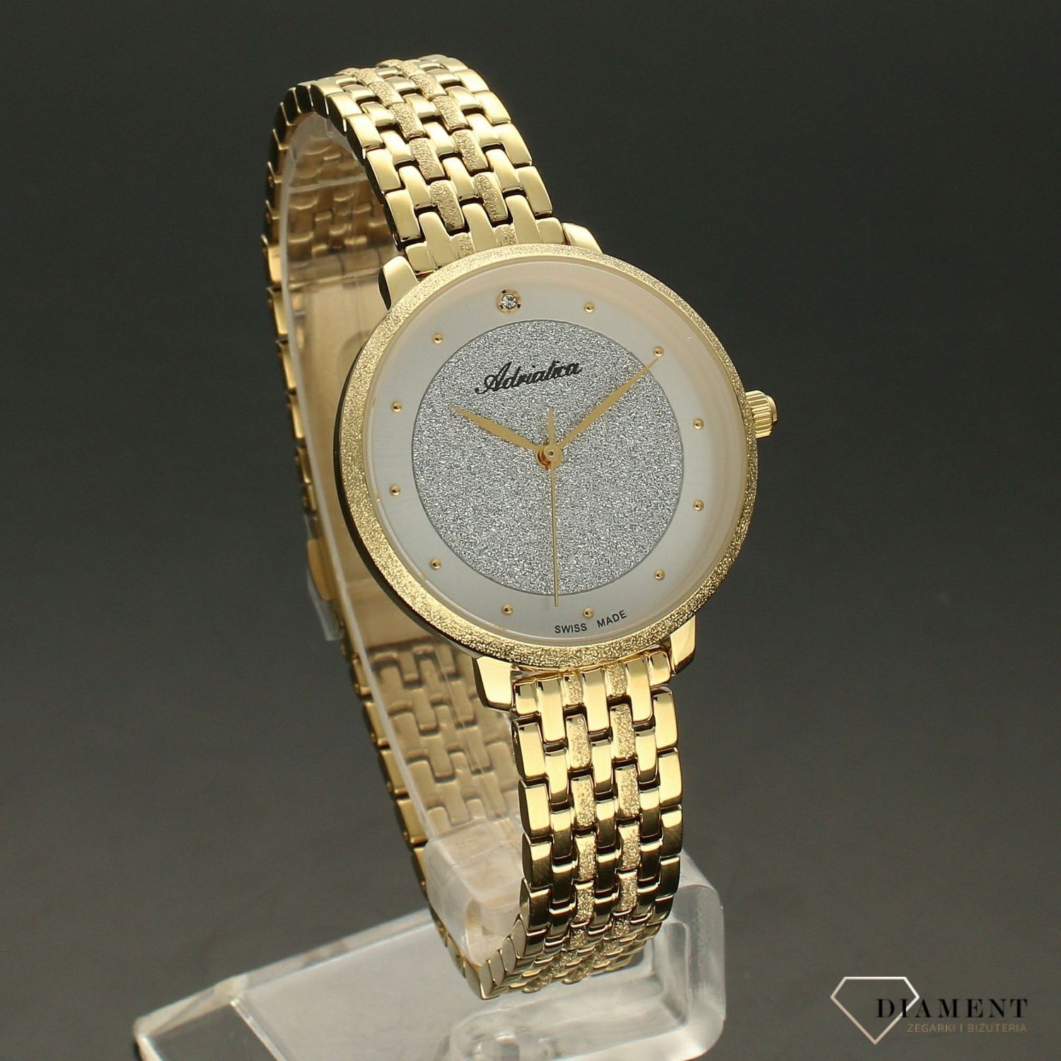Zegarek damski złoty na bransolecie Adriatica A3751 (1).jpg