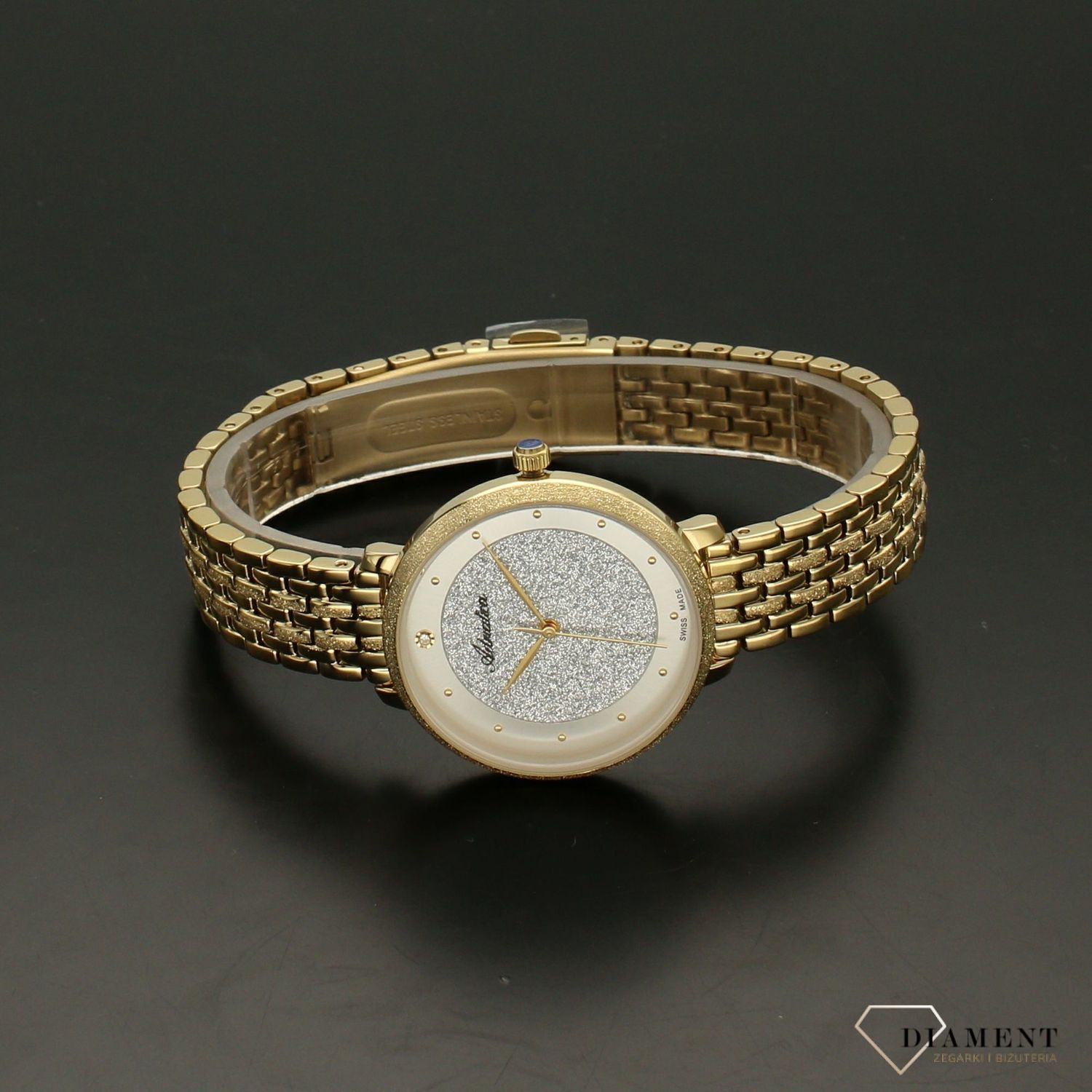 Zegarek damski złoty na bransolecie Adriatica A3751 (1).jpg