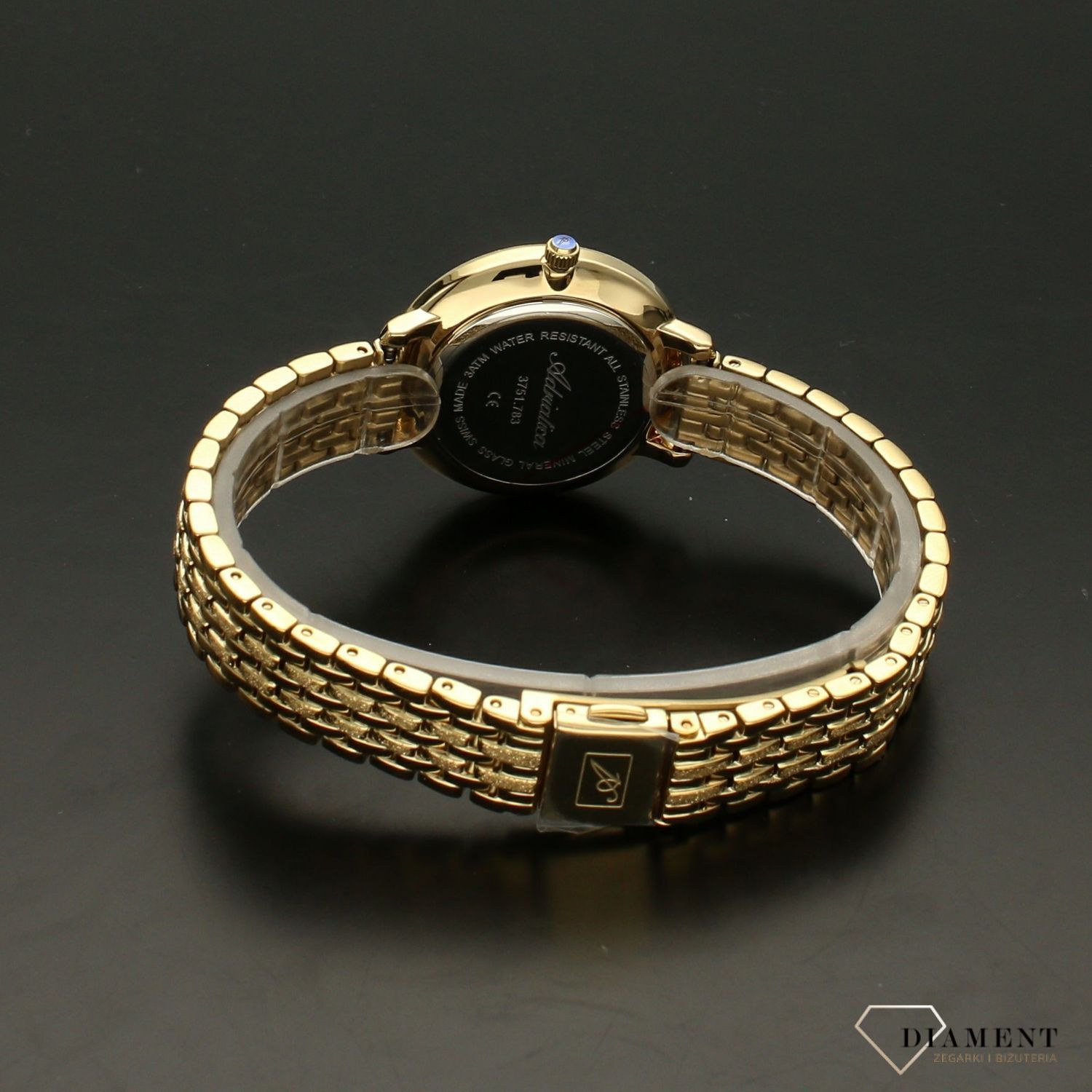 Zegarek damski złoty na bransolecie Adriatica A3751 (1).jpg