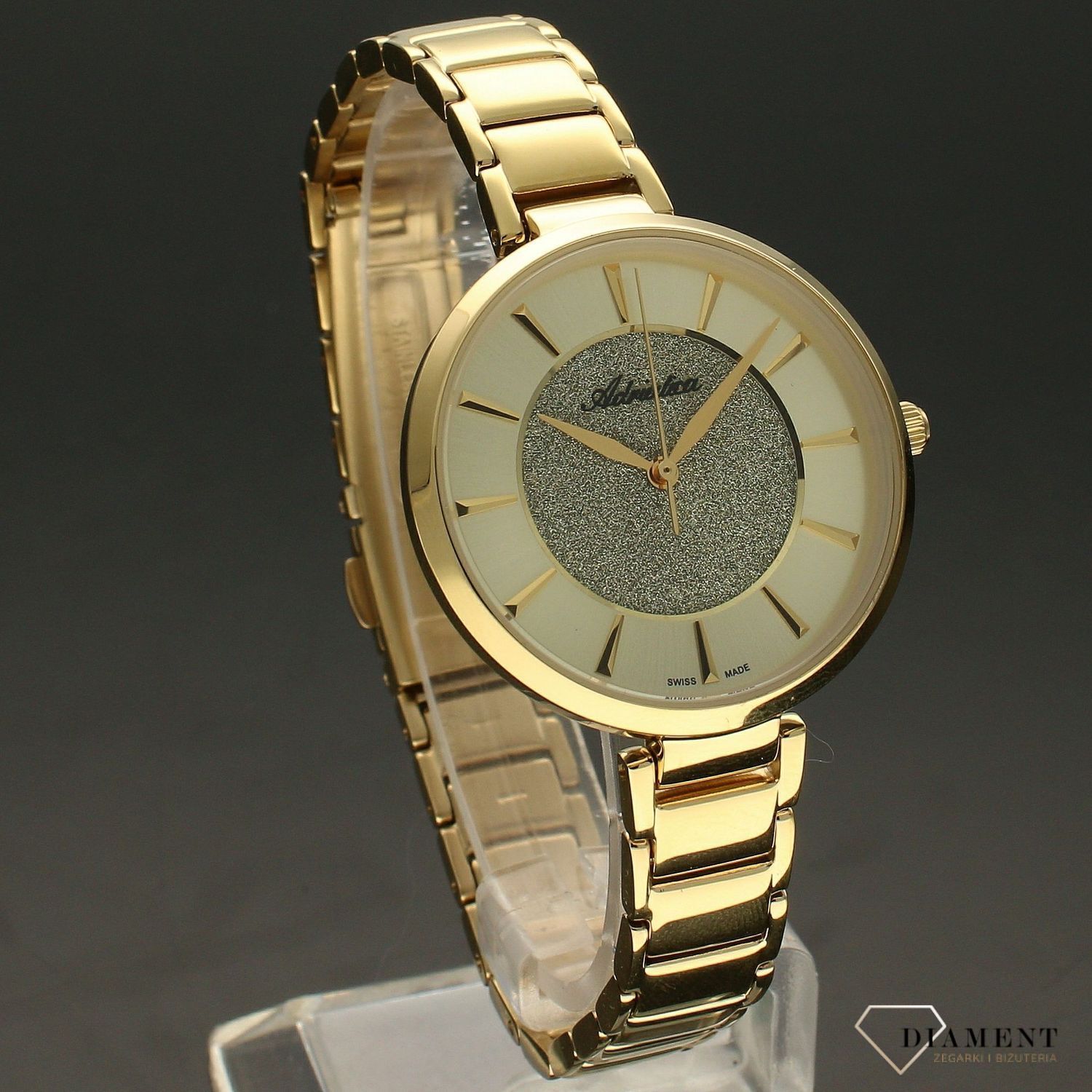 Zegarek damski złoty na bransolecie Adriatica A3752.1111Q.jpg