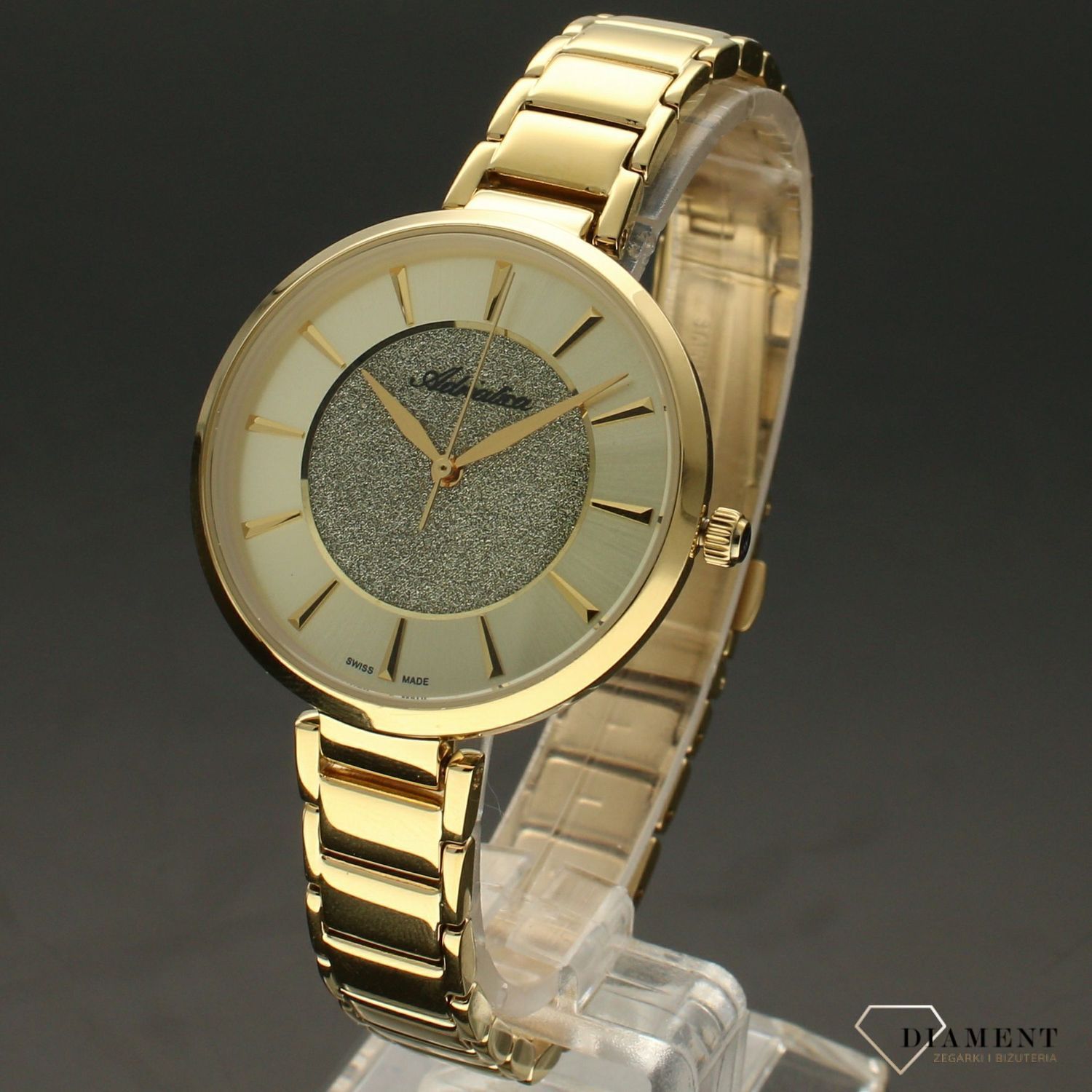 Zegarek damski złoty na bransolecie Adriatica A3752.1111Q.jpg