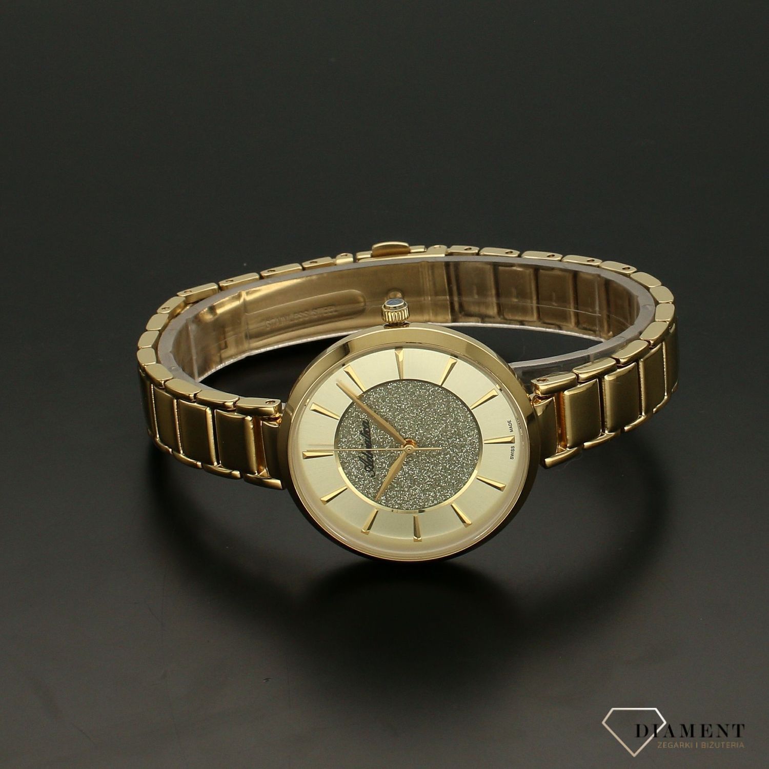 Zegarek damski złoty na bransolecie Adriatica A3752.1111Q.jpg