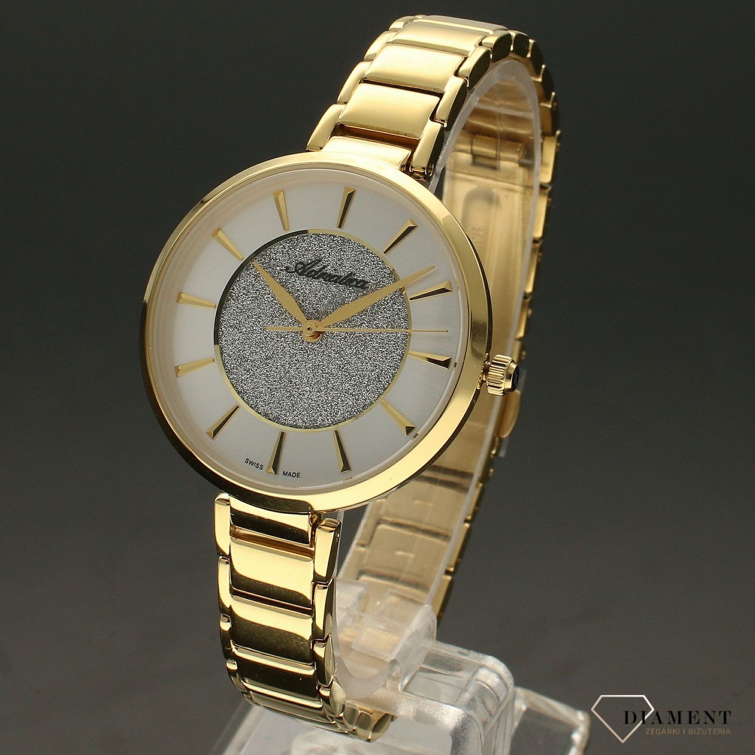 Zegarek damski złoty na bransolecie Adriatica A3752.1113Q.jpg