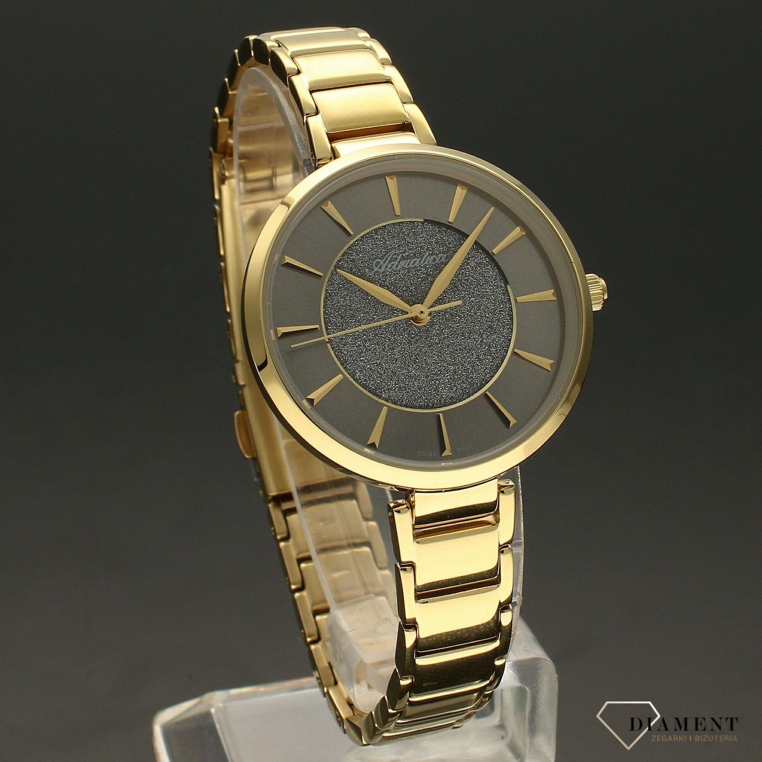 Zegarek damski złoty na bransolecie Adriatica A3752.1117Q.jpg
