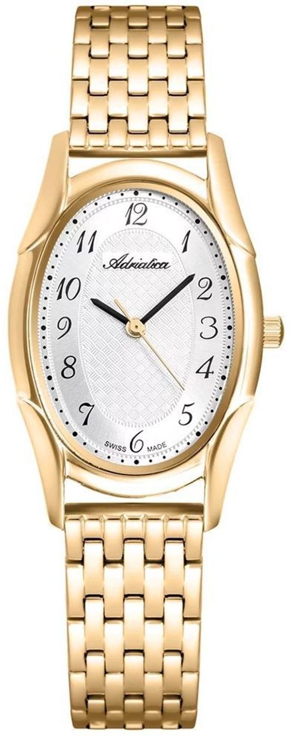 Zegarek Adriatica A3754.1123Q – Złoty Zegarek Damski Owalny Swiss Made Grawer Gratis.jpg