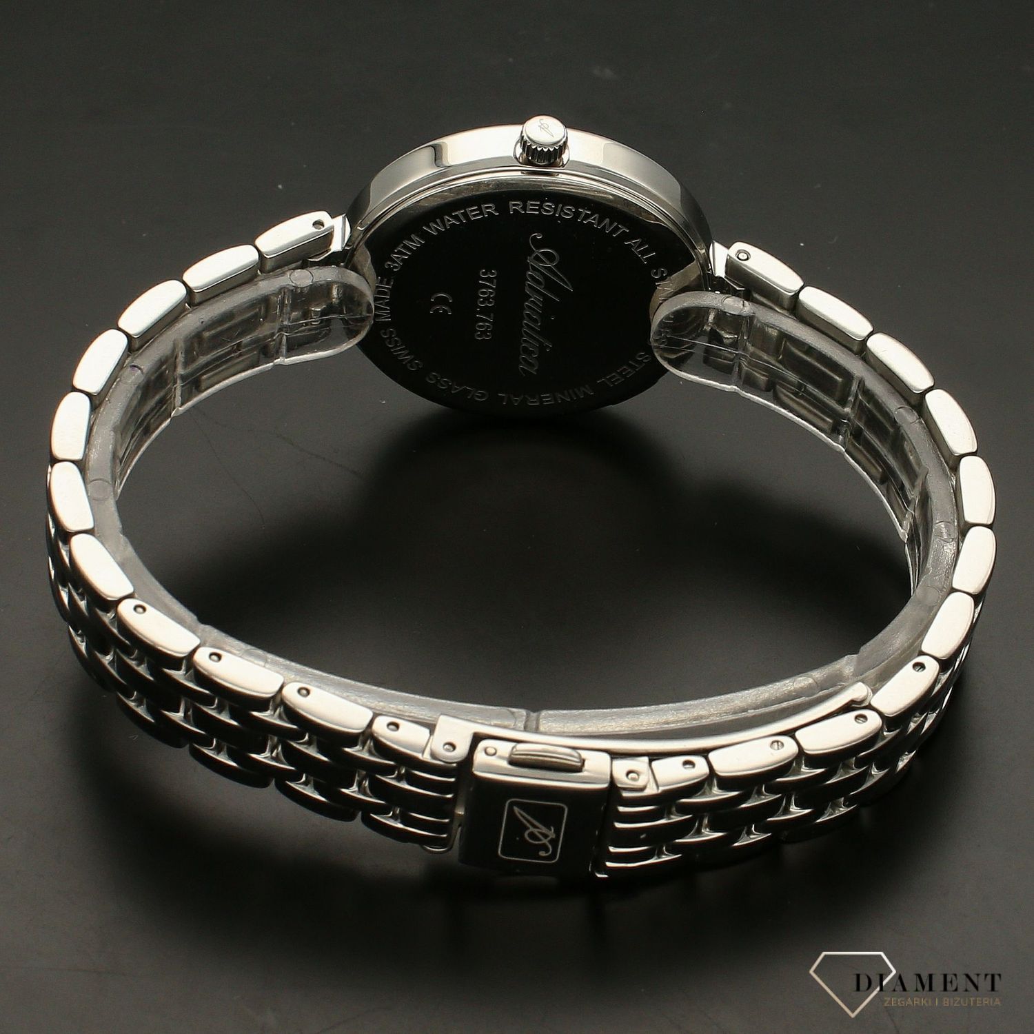 Zegarek damski na bransolecie z niebieską tarczą Adriatica A3763.5115Q. f.webp