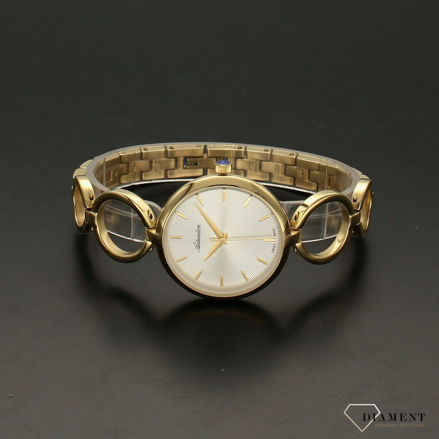 Zegarek damski złoty na bransolecie Adriatica A3764.1113Q.cvg.jpg