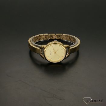 Zegarek damski na bransolecie w kolorze złotym ze złotą tarcza marki Adriatica A3765 (2).jpg