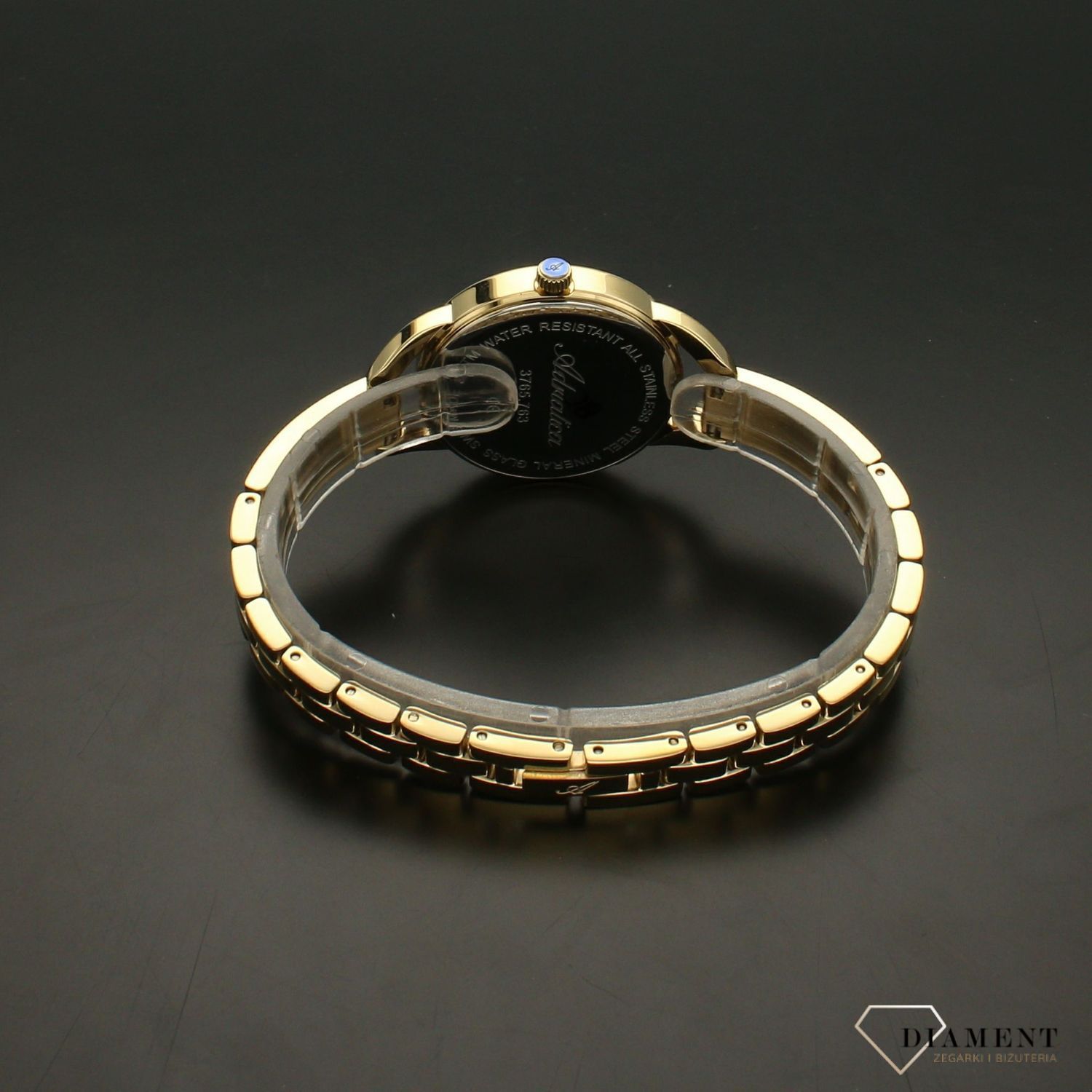 Zegarek damski na bransolecie w kolorze złotym Adriatica A3765.1113Q.jpg