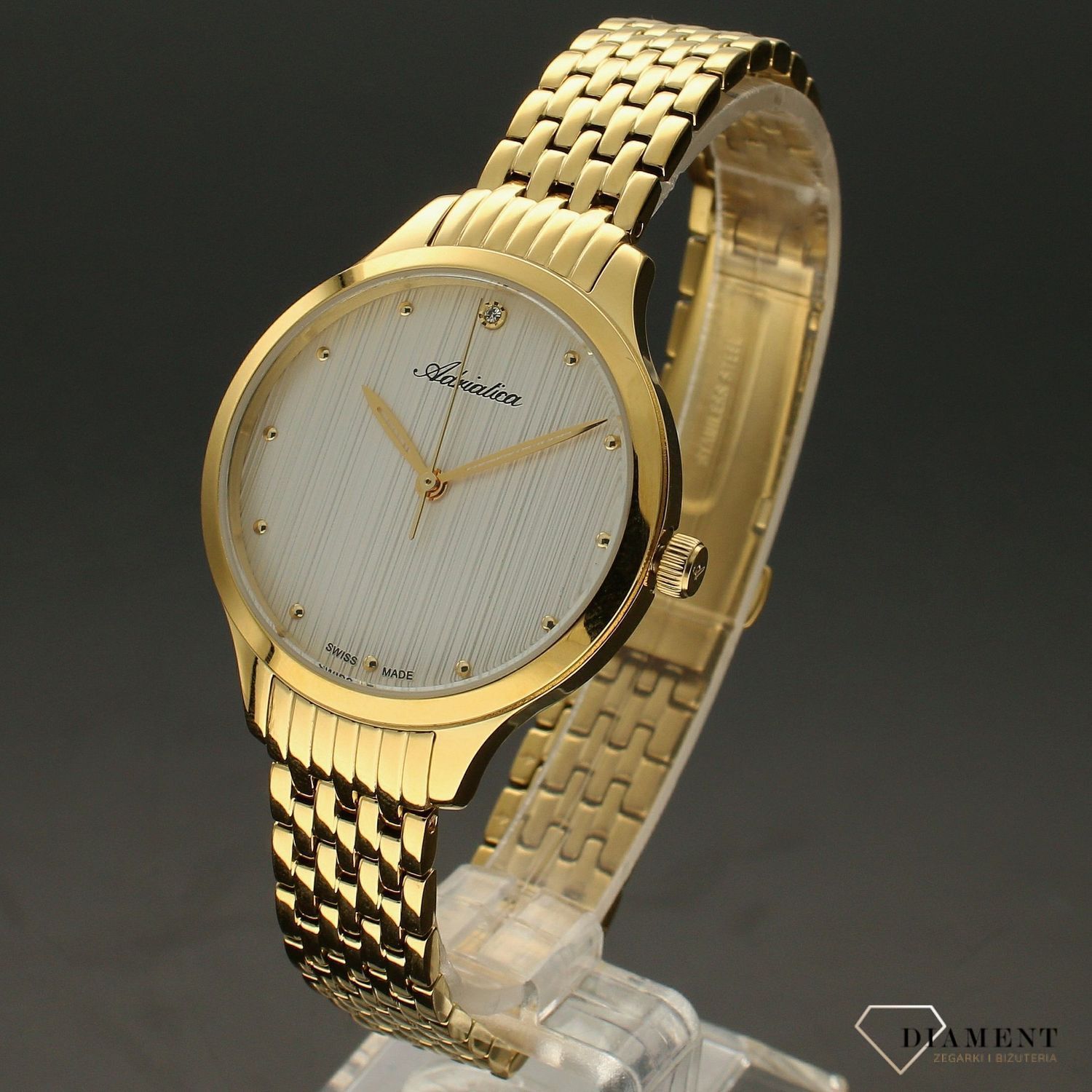 Zegarek damski złoty na bransolecie Adriatica A3768.1143Q.jpg