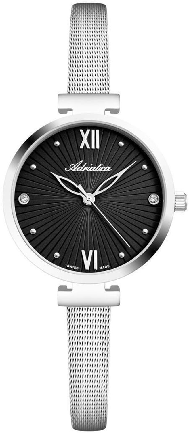 Zegarek damski Adriatica Classic A3781.5184Q czarny mesh (2).jpg