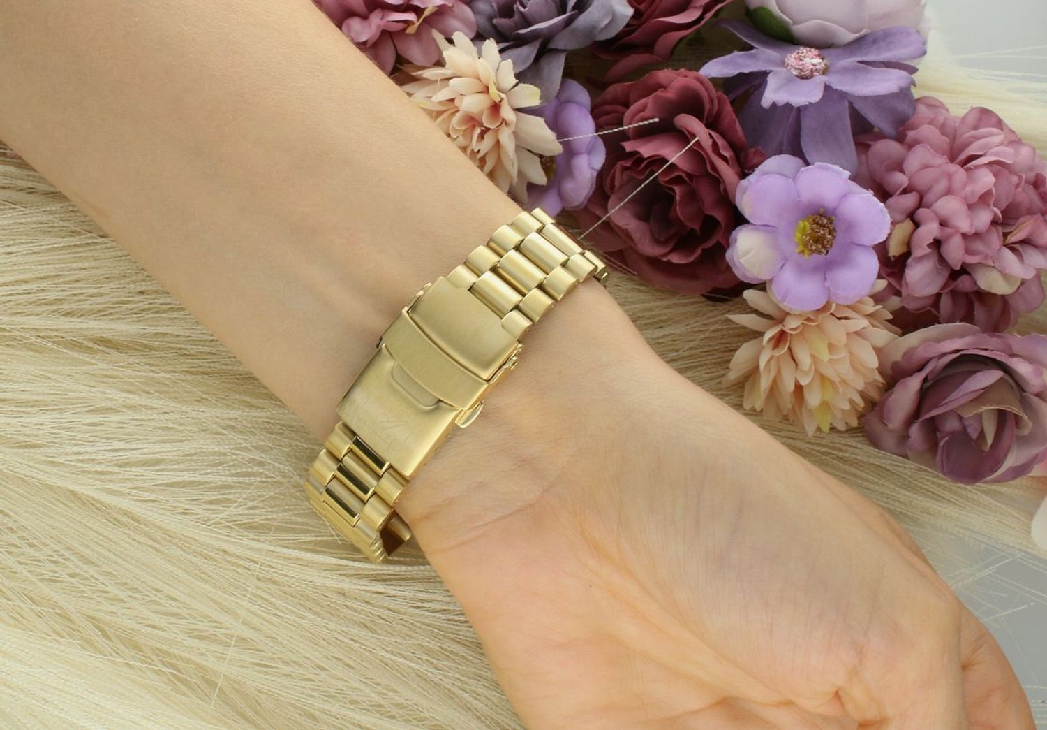 Zegarek damski Adriatica A3802.1113QF Moonphase – złoty, srebrna tarcza, fazy księżyca.jpg