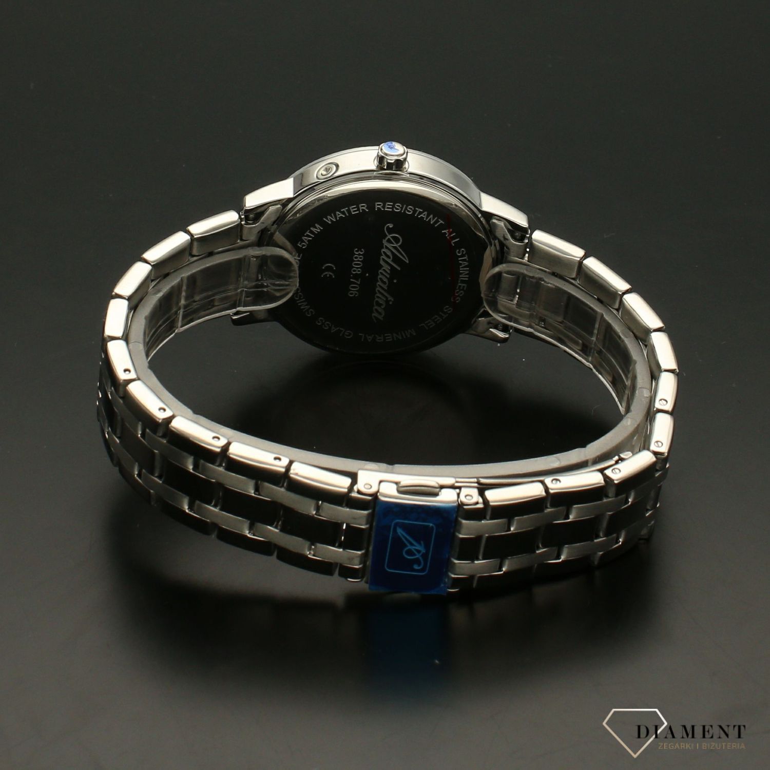 Zegarek damski na bransolecie Adriatica A3808.5113Q z fazą księżyca.jpg