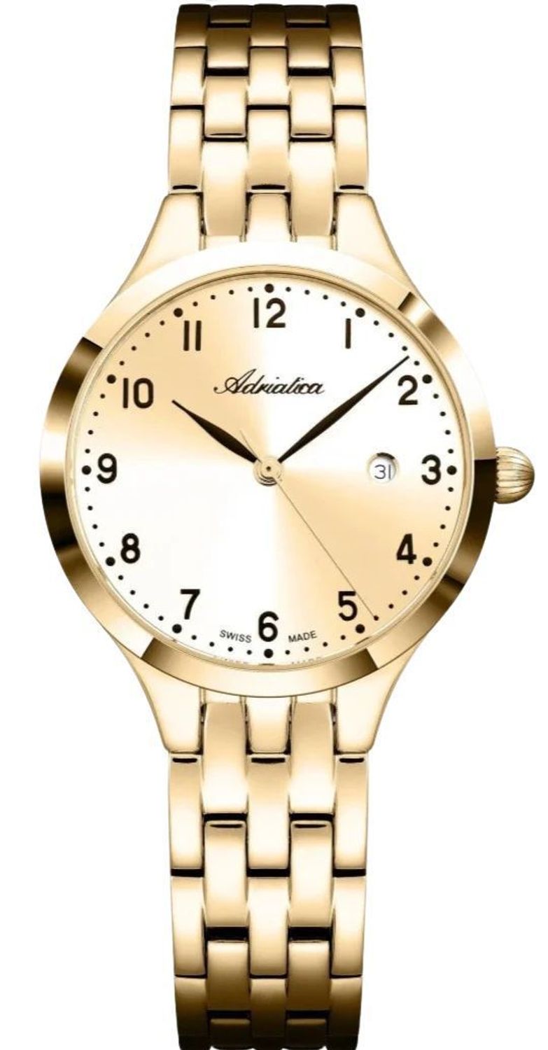 Zegarek damski Adriatica Classic Sapphire A3824.1121Q – złoty, szkło szafirowe, Swiss Made (2).jpg