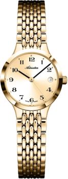 Zegarek damski Adriatica Classic Sapphire A3845.1121Q złoty z datownikiem.jpg