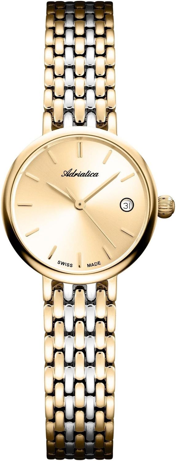 Zegarek damski Adriatica Classic Sapphire A3848.2111Q dwukolorowy Swiss Made (2).jpg