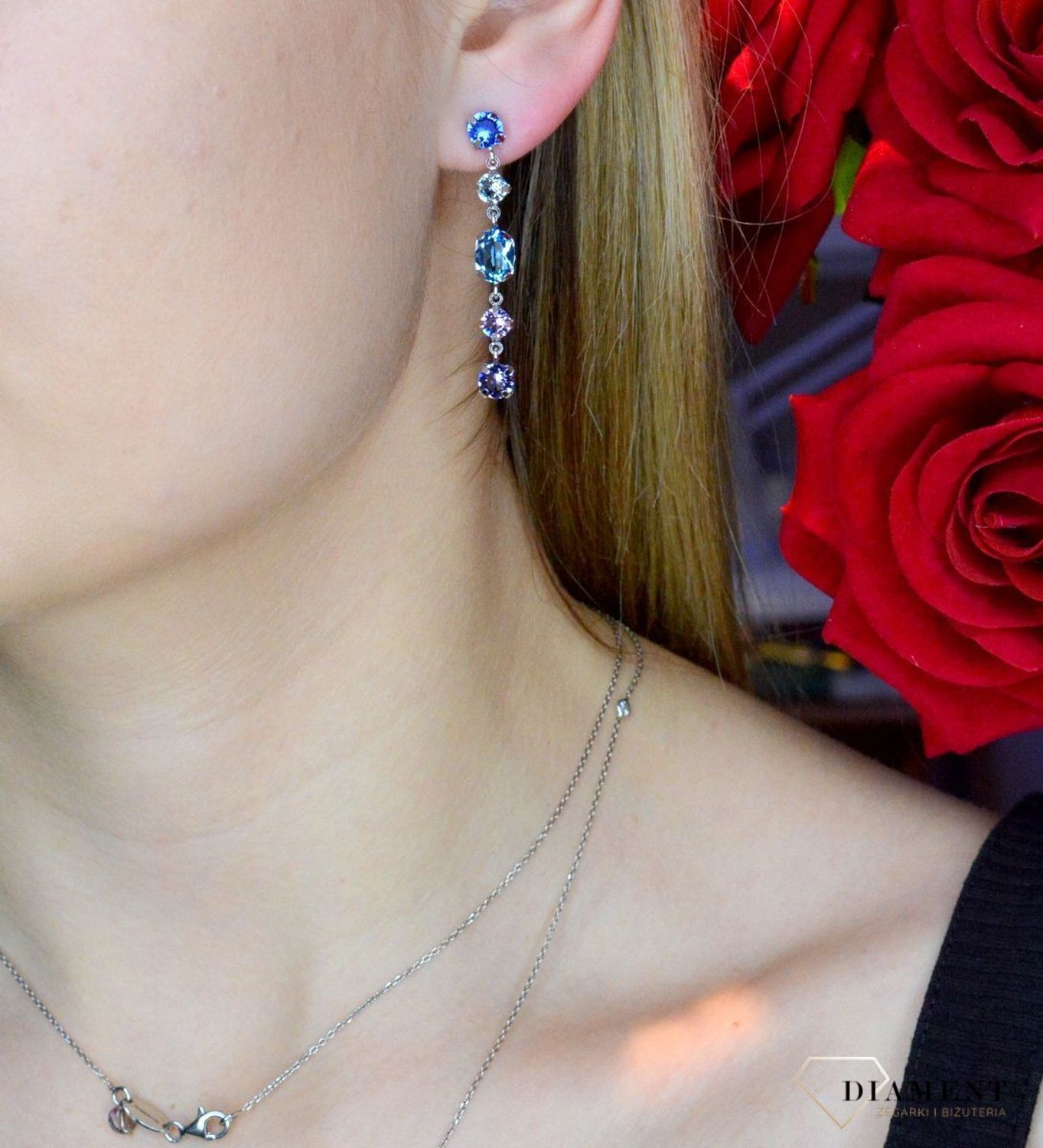 Kolczyki srebrne Victoria Cruz “ Głębia Kryształów ” 925 A4203-MHT Wyjątkowa biżuteria z Victoria Cruz wykonana z najwyższej pró.JPG