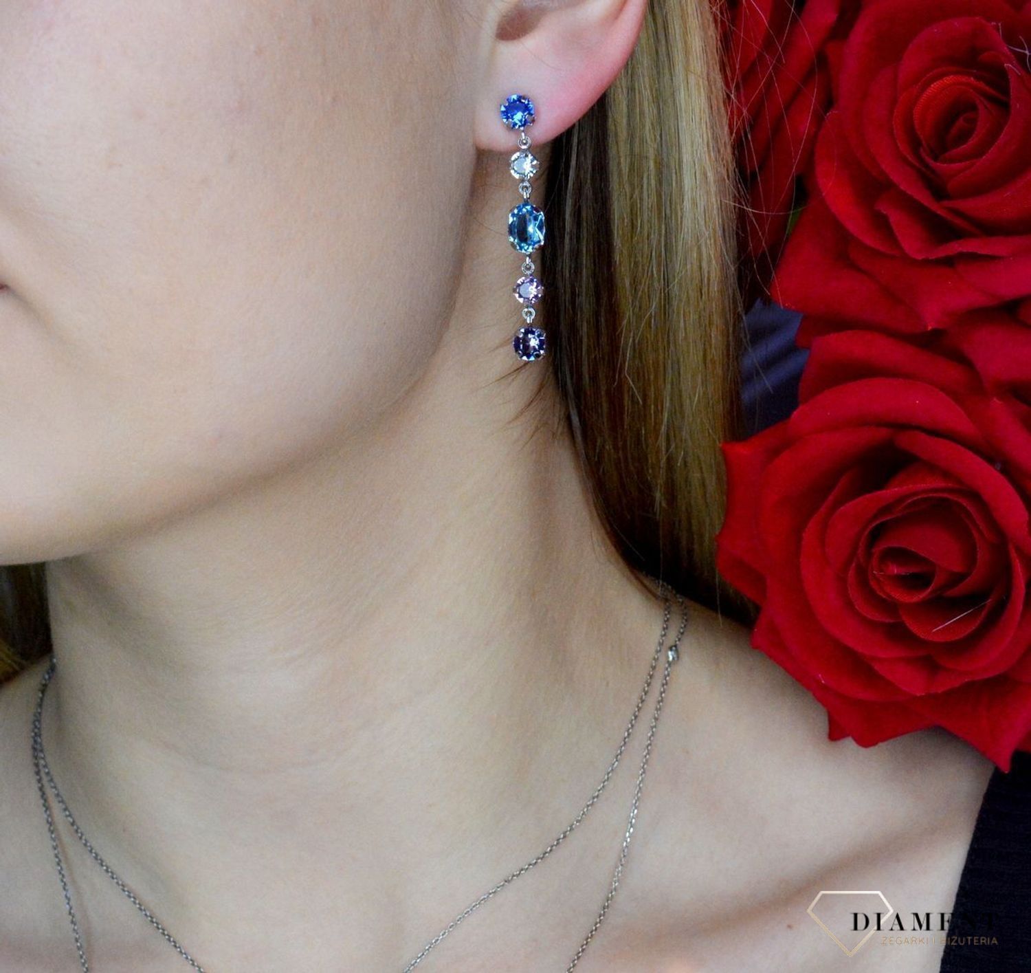 Kolczyki srebrne Victoria Cruz “ Głębia Kryształów ” 925 A4203-MHT Wyjątkowa biżuteria z Victoria Cruz wykonana z najwyższej pró.JPG