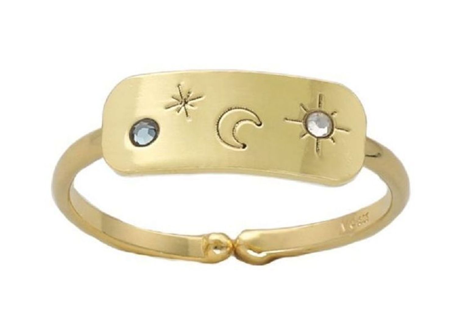 Srebrny pierścionek damski pokryty złotem Victoria Cruz Układ ciał niebieskich 925 A4213-18DA.jpg