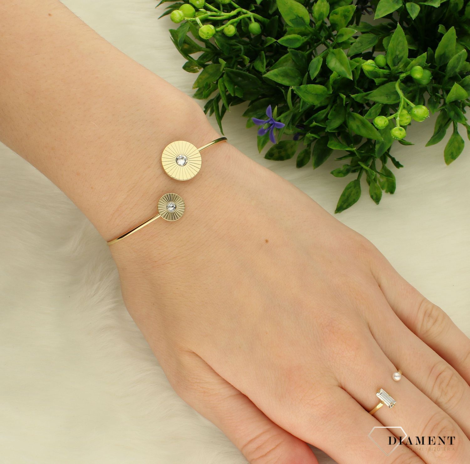 Bransoletka pozłacana Victoria Cruz “ Cygańskie słońce ” 925 A4257-07DP Wyjątkowa biżuteria z Victoria Cruz wykonana z najwyższe.JPG