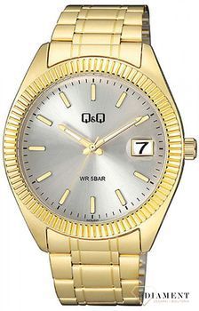Zegarek męski klasyczny QQ na złotej bransolecie A476-001.jpg