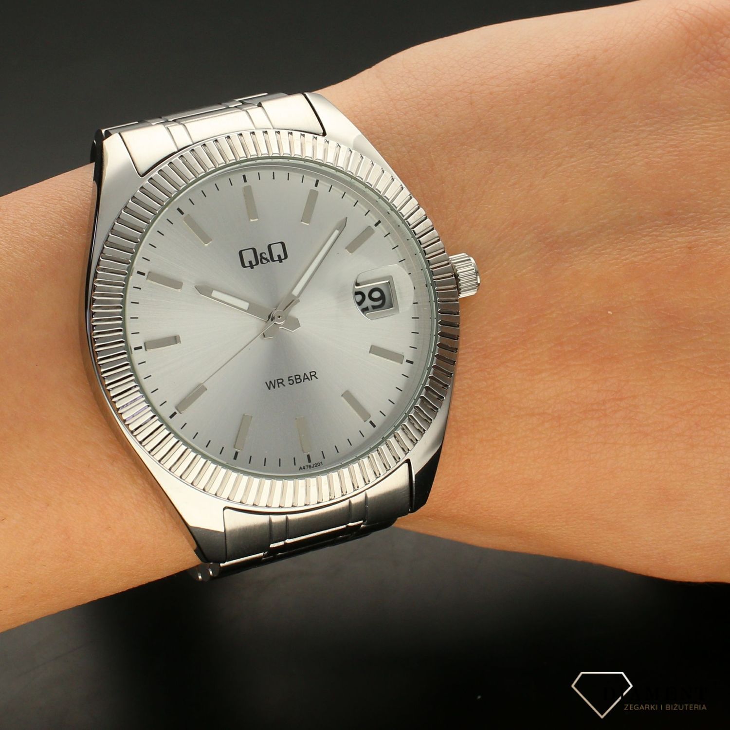 Zegarek męski na bransolecie QQ A476-201.jpg