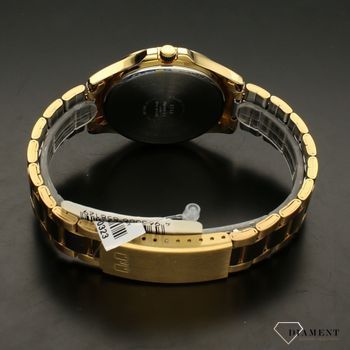 Zegarek męski QQ na złotej bransolecie A480-004 z czytelną tarczą ⌚ Zegarki męskie z bransoletą (4).jpg