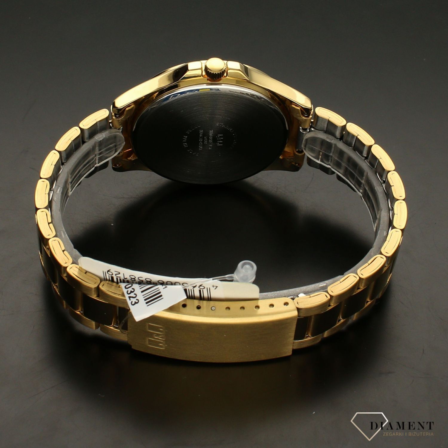 Zegarek męski klasyczny A480-004 na złotej bransolecie.webp