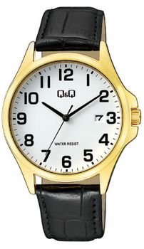 Zegarek męski czarnym pasku, czytelny A480-104.jpg