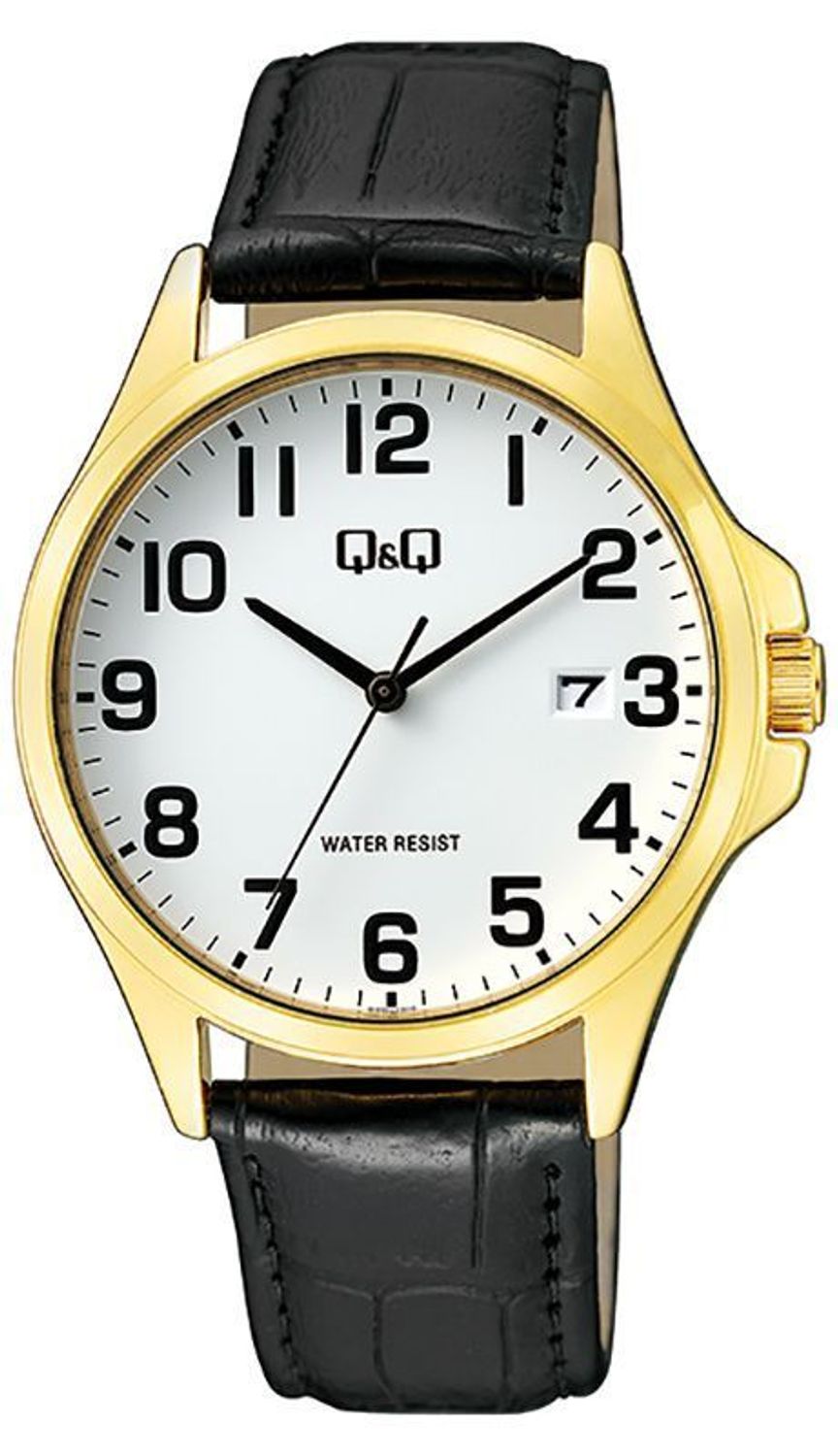 Zegarek męski czarnym pasku, czytelny A480-104.jpg